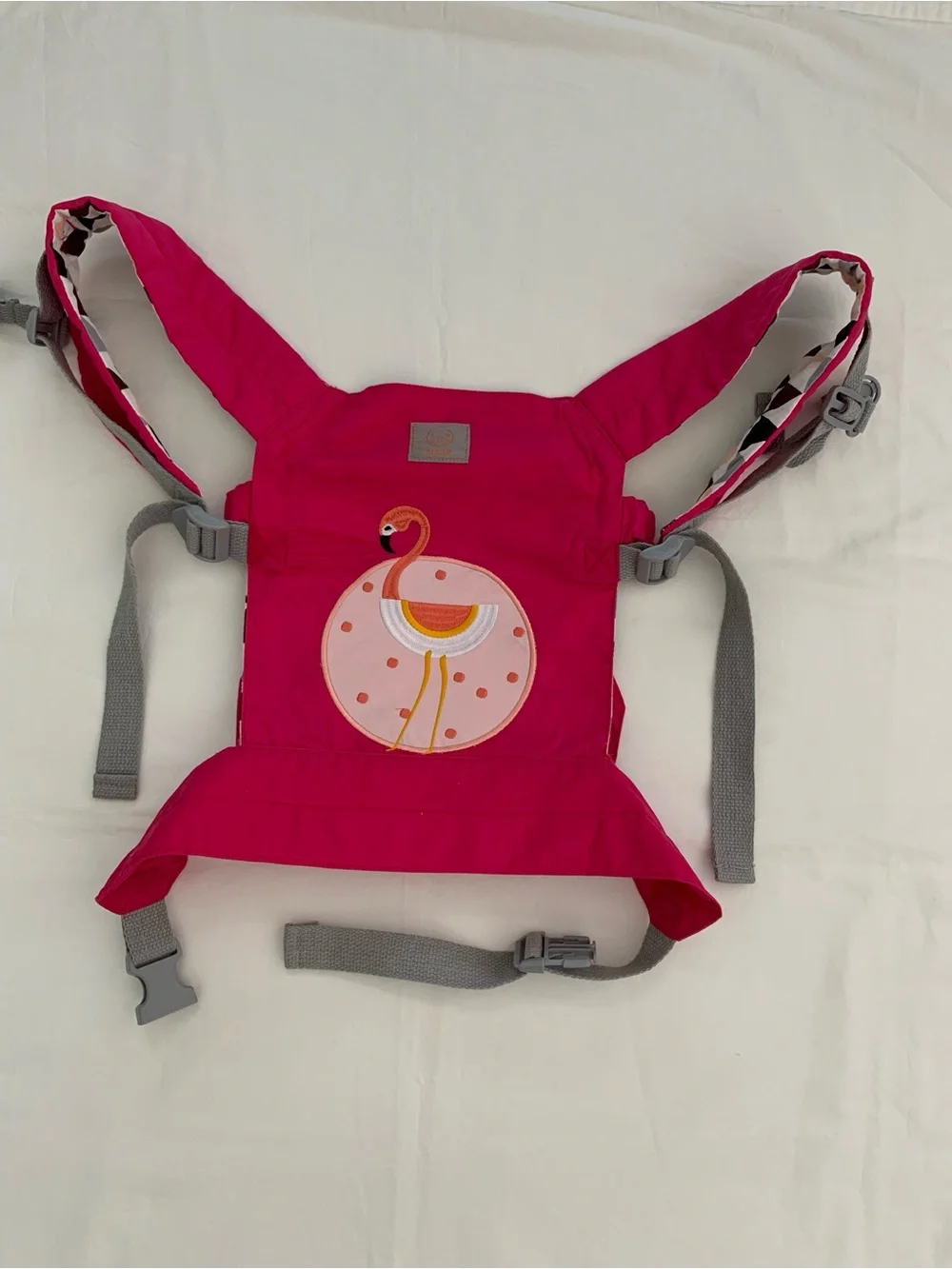 Flamingo pink carrier for dolls toy for toddlers 3 +